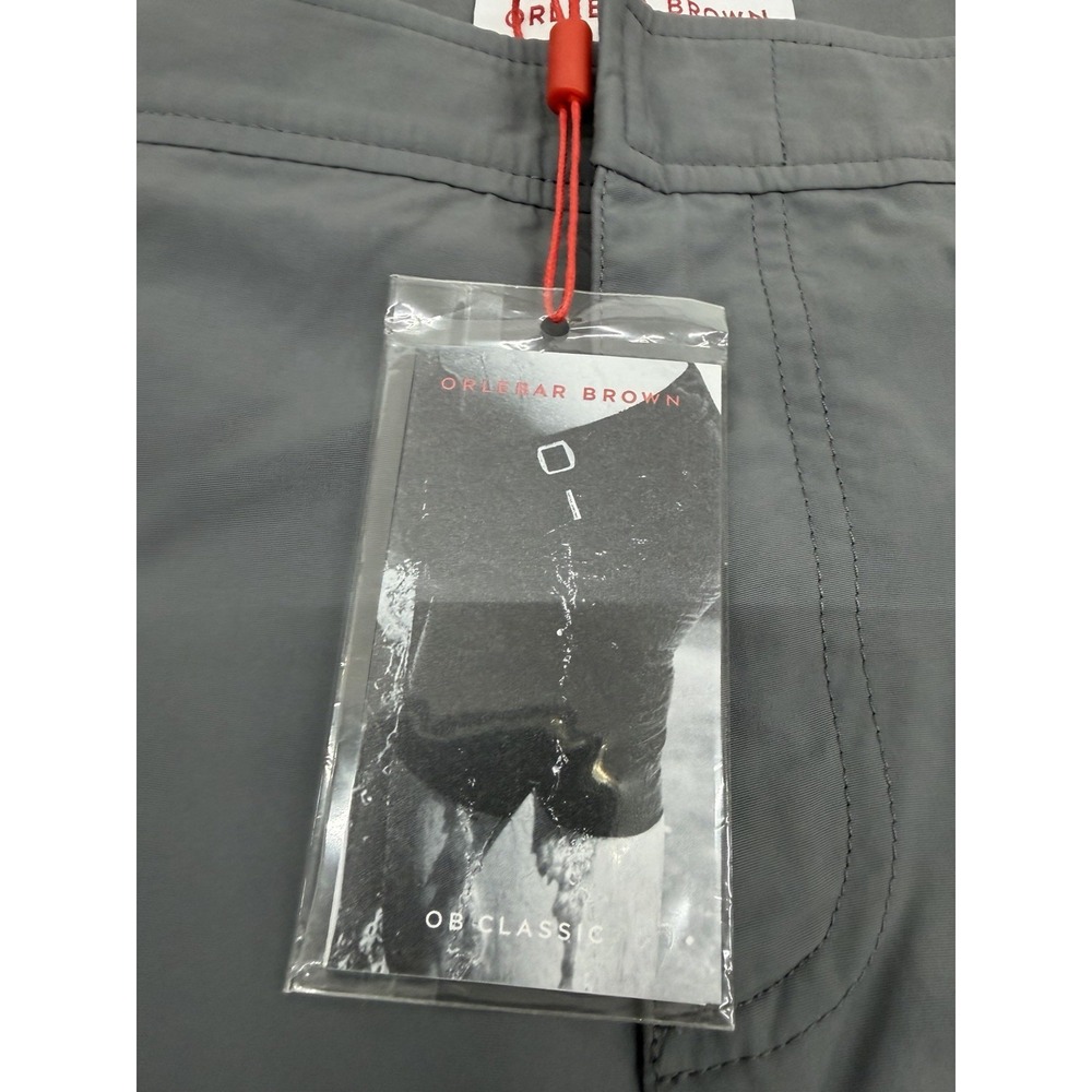 Orlebar Brown Dane II Men's 38 Lined Swim Shorts Trunks Gray - New - Picture 5 of 13